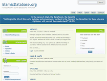 Tablet Screenshot of islamicdatabase.org